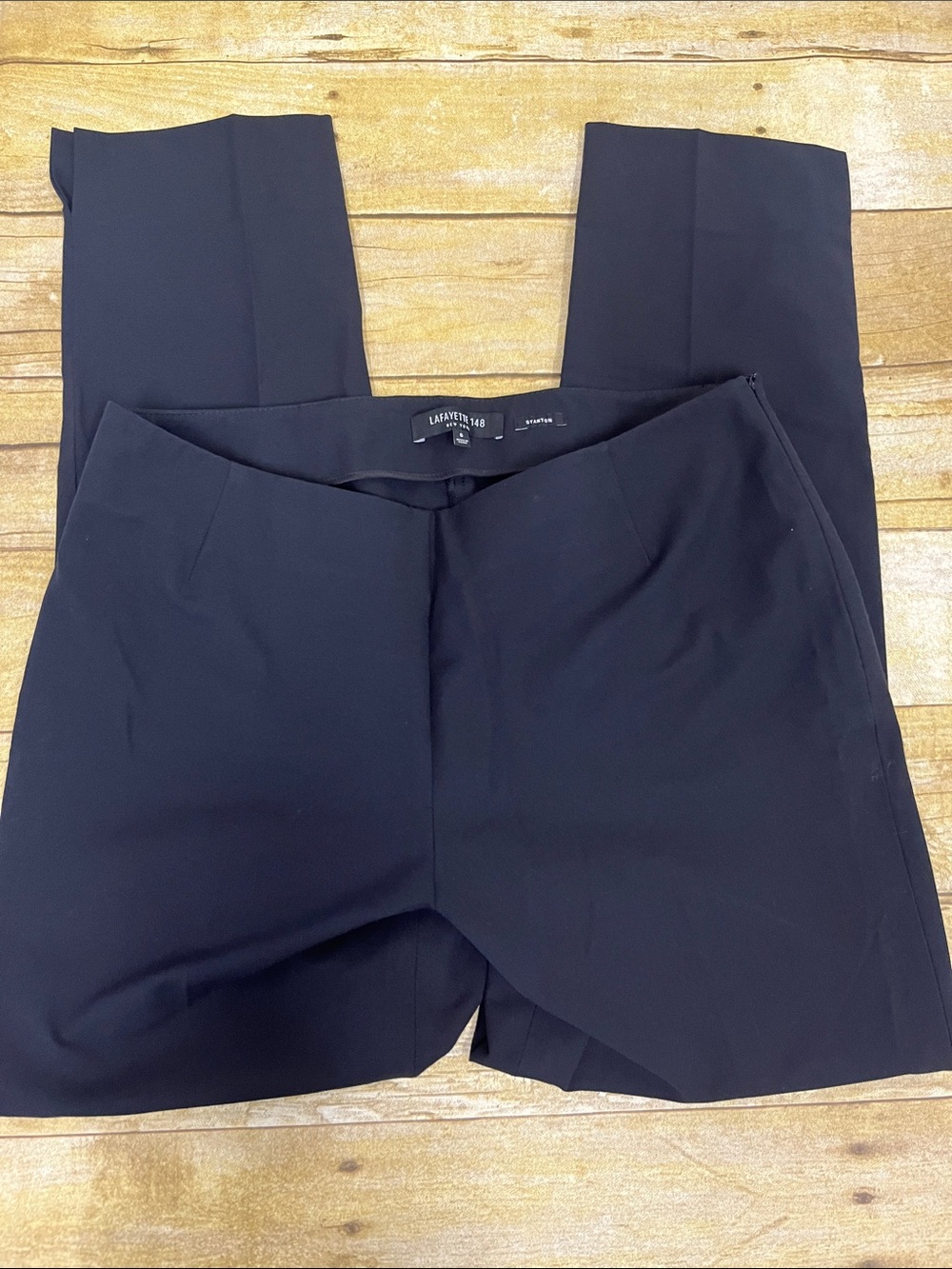 Lafayette 148 New York "Stanton" Black Tailored Dress Trousers size 6